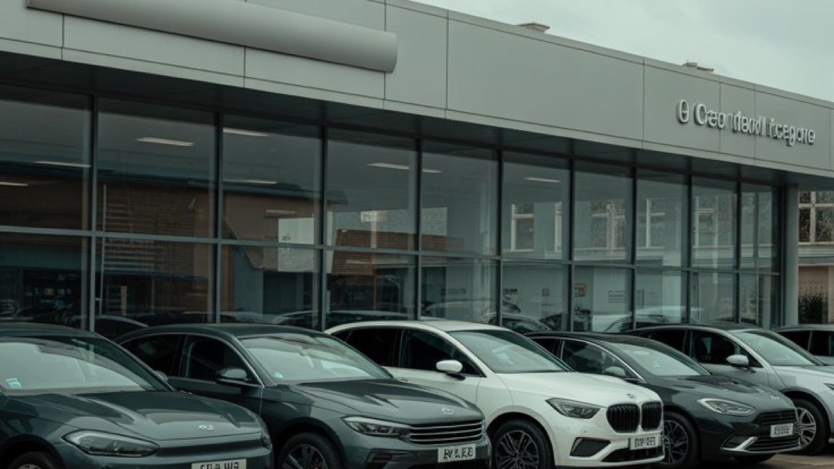 UK car dealership service reception